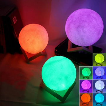 Moon Lamp LED Night Light with Stand