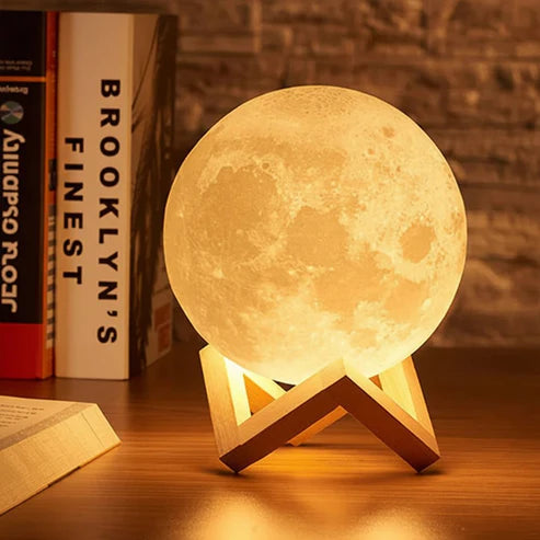 Moon Lamp LED Night Light with Stand