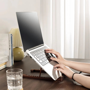 Walnut Adjustable Laptop Holder