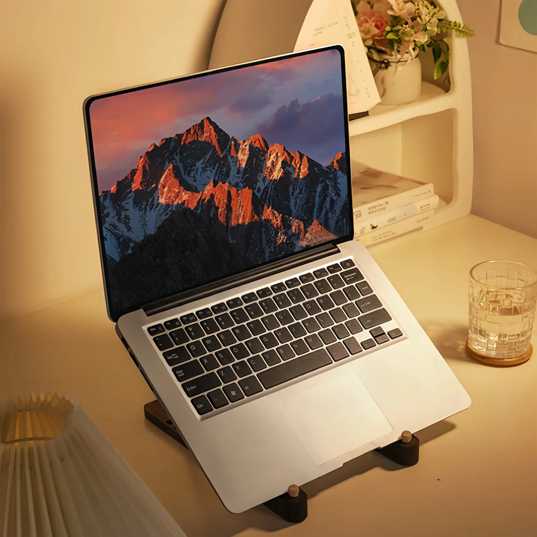 Walnut Adjustable Laptop Holder