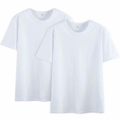 180G Cotton Summer Men's Short-Sleeved T-Shirt, Men's Round Neck Cultural Shirt